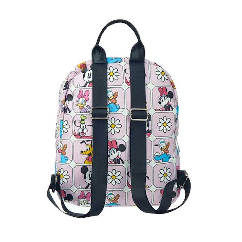 Alt View 2. Disney - Disney Mickey and Friends 11" PU Leather Deluxe Pink Backpack for Everyday Function - Pink.