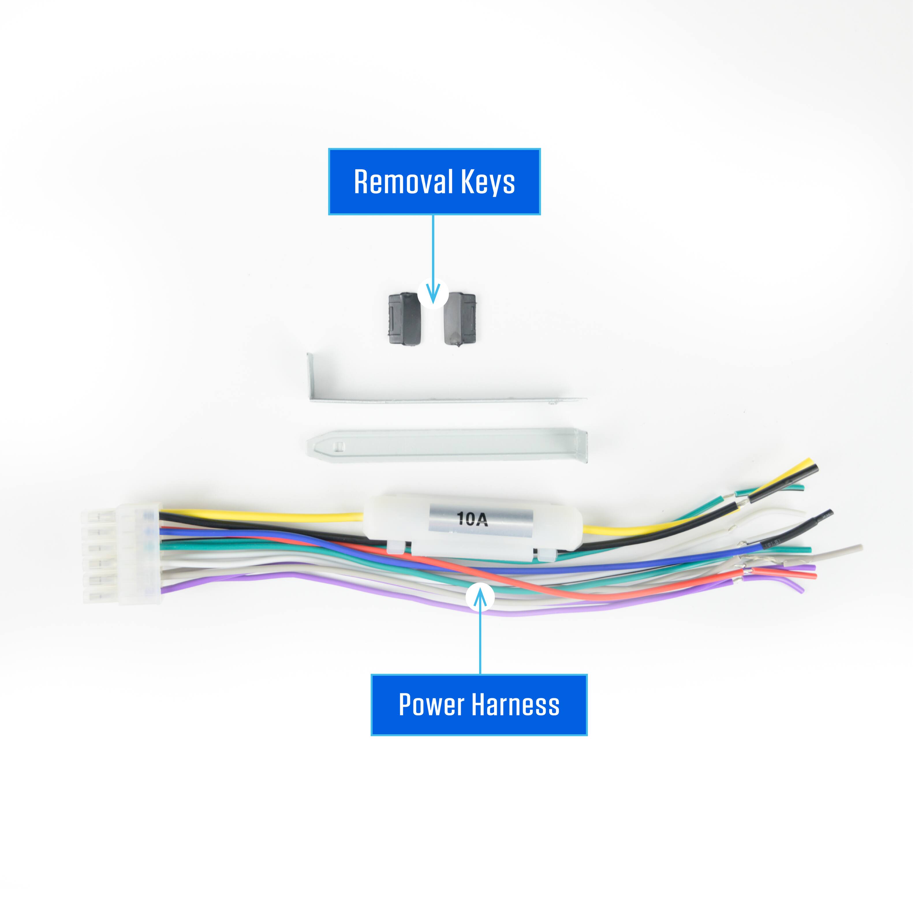 Removal Keys  
10A  
Power Harness