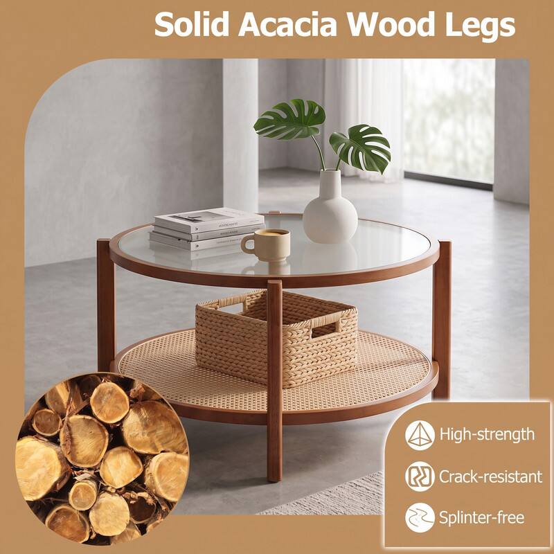 Solid Acacia Wood Legs

High-strength  
Crack-resistant  
Splinter-free