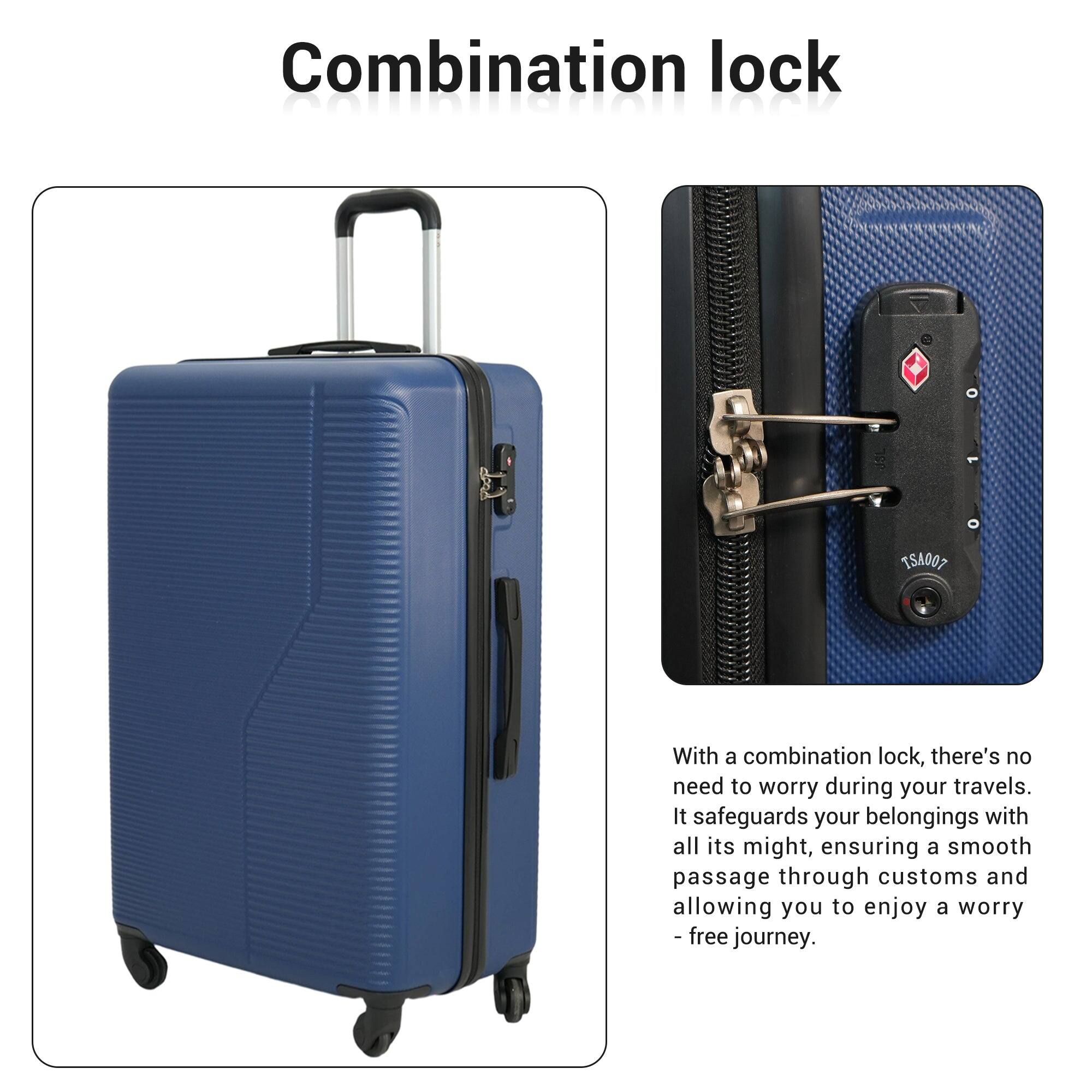 Combination lock TSA007

With a combination lock, there's no need to worry during your travels. It safeguards your belongings with all its might, ensuring a smooth passage through customs and allowing you to enjoy a worry-free journey.