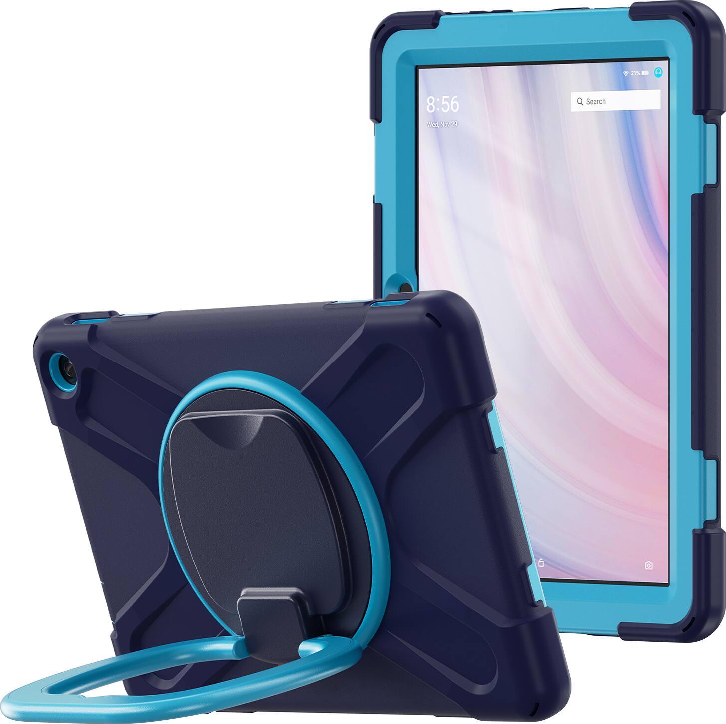 Alt View 11. SaharaCase - SpLaSh Series Heavy Duty Case for Amazon Fire HD 10 (2023) - Blue.