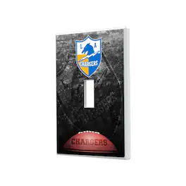 Keyscaper - Los Angeles Chargers Legendary Design Single Toggle Lightswitch Plate - Multicolor
