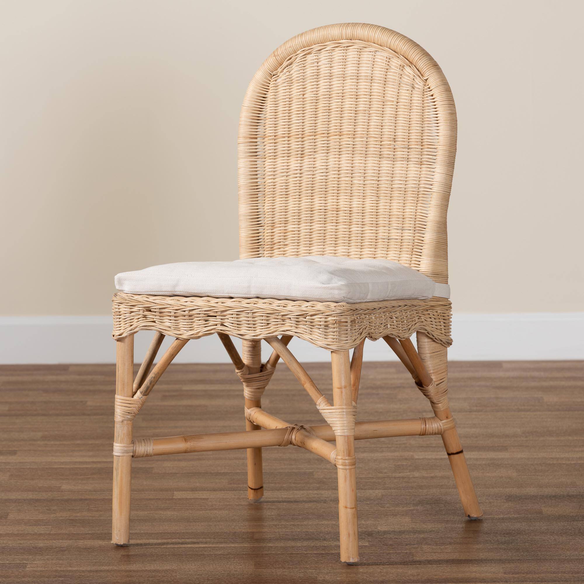 Alt View 5. bali & pari - Bilu Bohemian Natural Rattan Dining Chair - Natural.