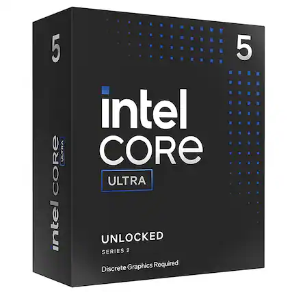 "Intel Core Ultra Unlocked Series 2 Discrete Graphics Required."