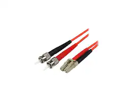 StarTech.com - 50FIBLCST5 16.4 ft. 5m Multimode 50/125 Duplex Fiber Patch Cable LC - ST Male to Male