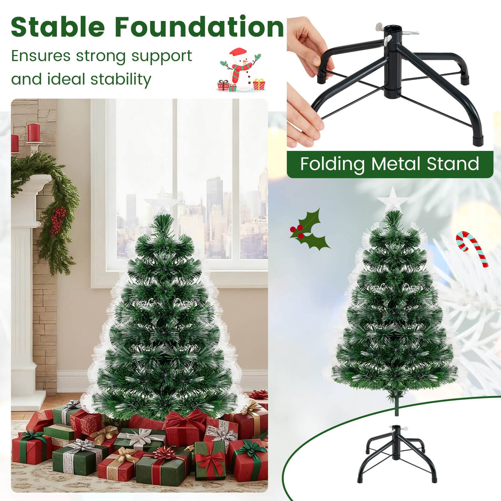 Stable Foundation  
Ensures strong support and ideal stability  

Folding Metal Stand