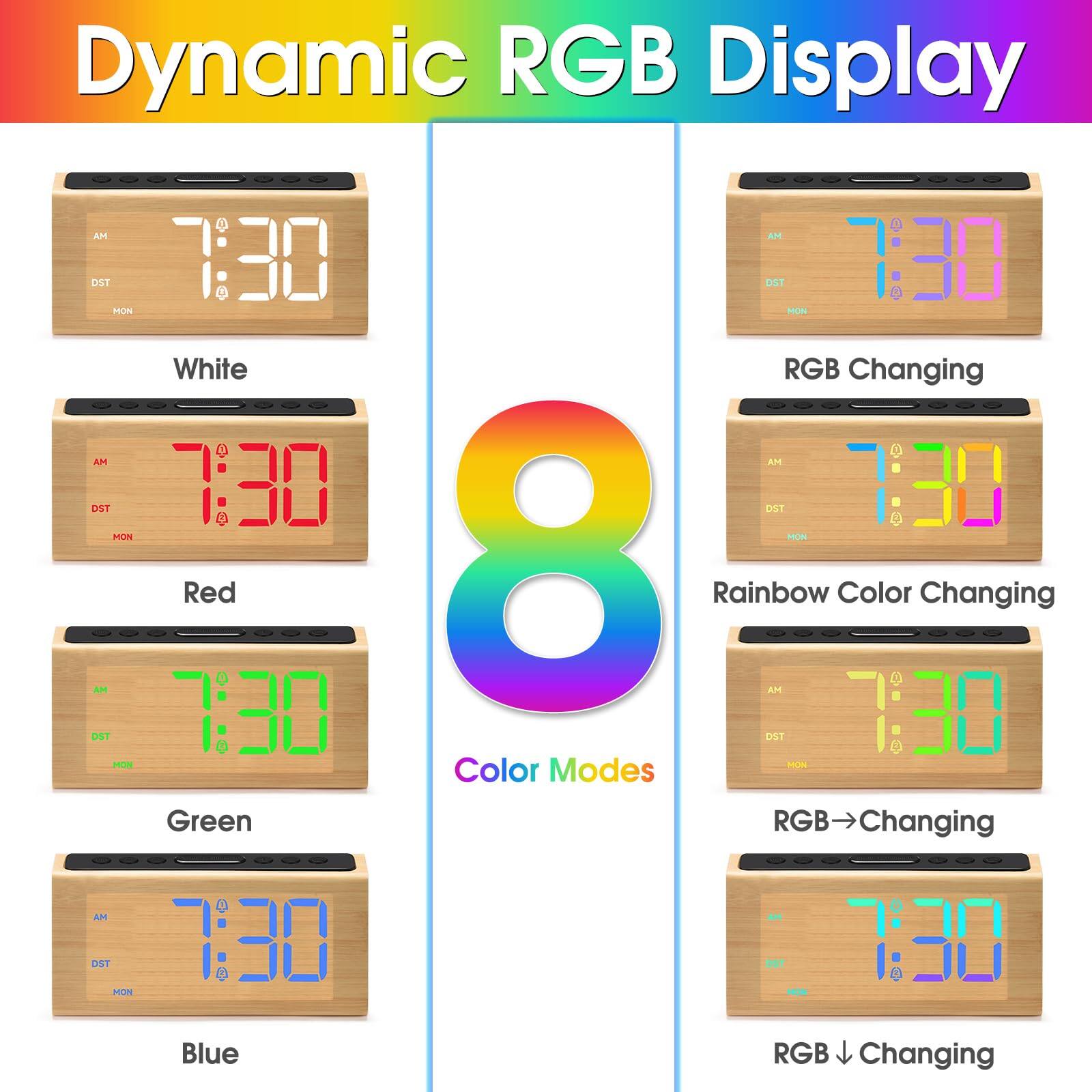 Dynamic RGB Display

- White
- Red
- Green
- Blue
- RGB Changing
- Rainbow Color Changing
- RGB → Changing
- RGB ↓ Changing

Color Modes