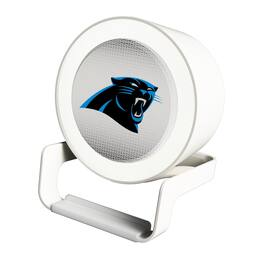 Keyscaper - Carolina Panthers Linen Print Nightlight Charger & Bluetooth Speaker - White