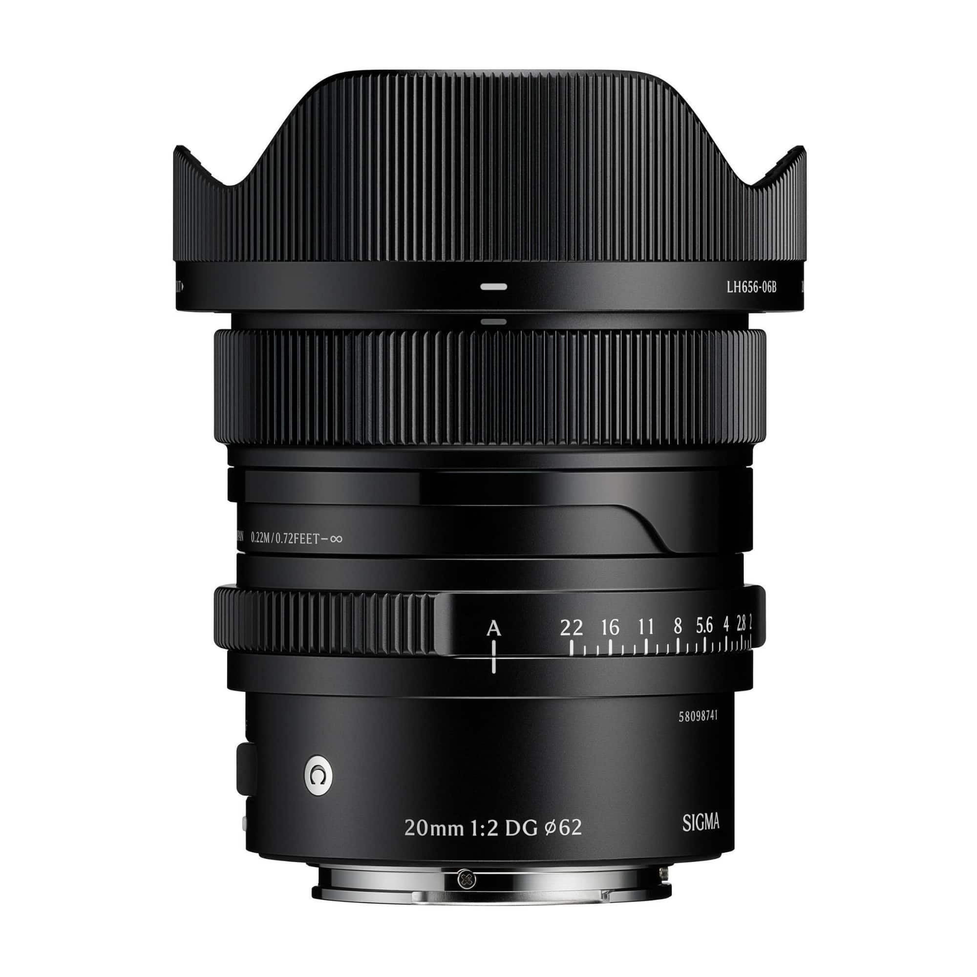 Sigma - 20mm F2 DG Black Contemporary Lens for Sony E Mount