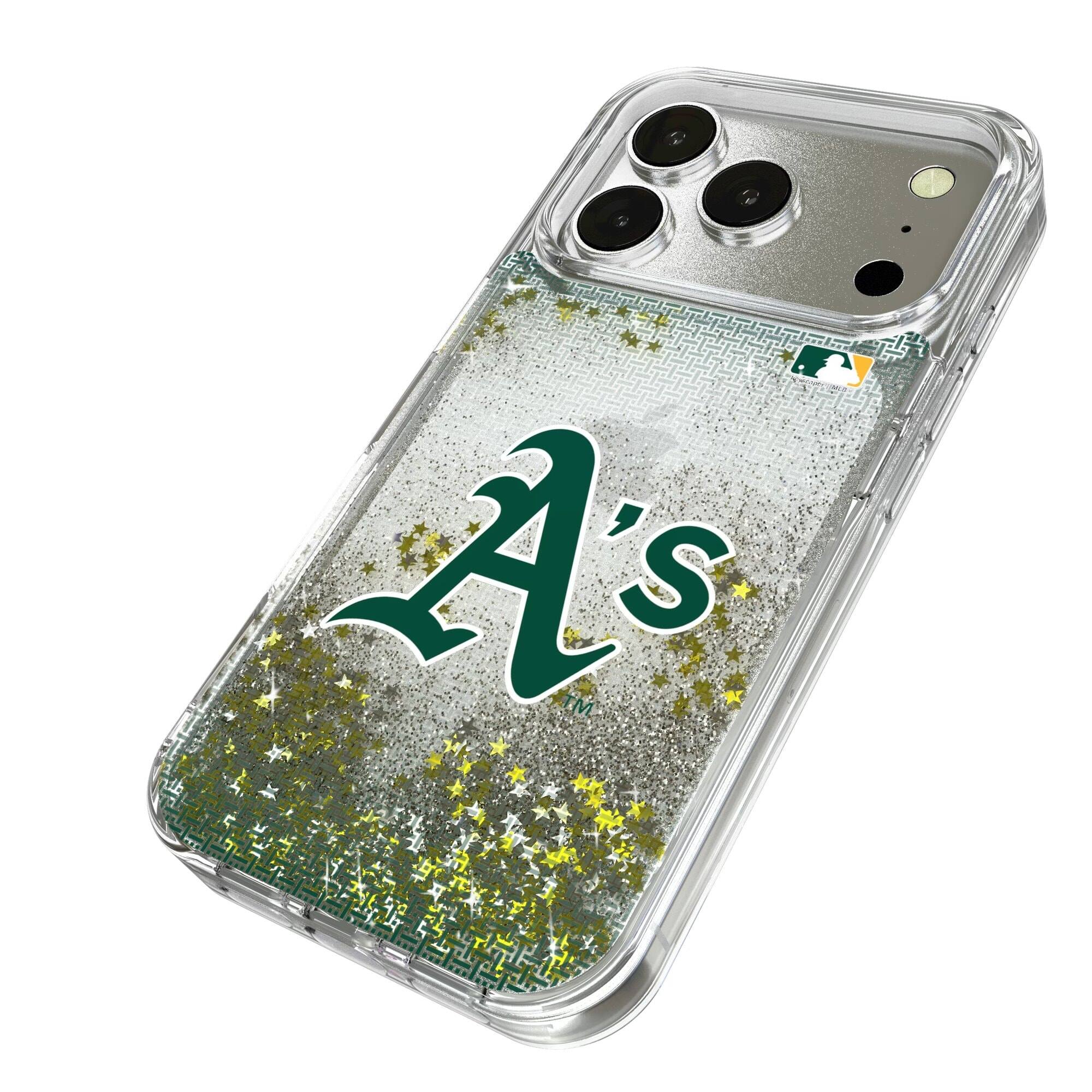 Alt View 1. Keyscaper - Athletics Linen Logo iPhone Glitter Case - 16 - Multicolor.