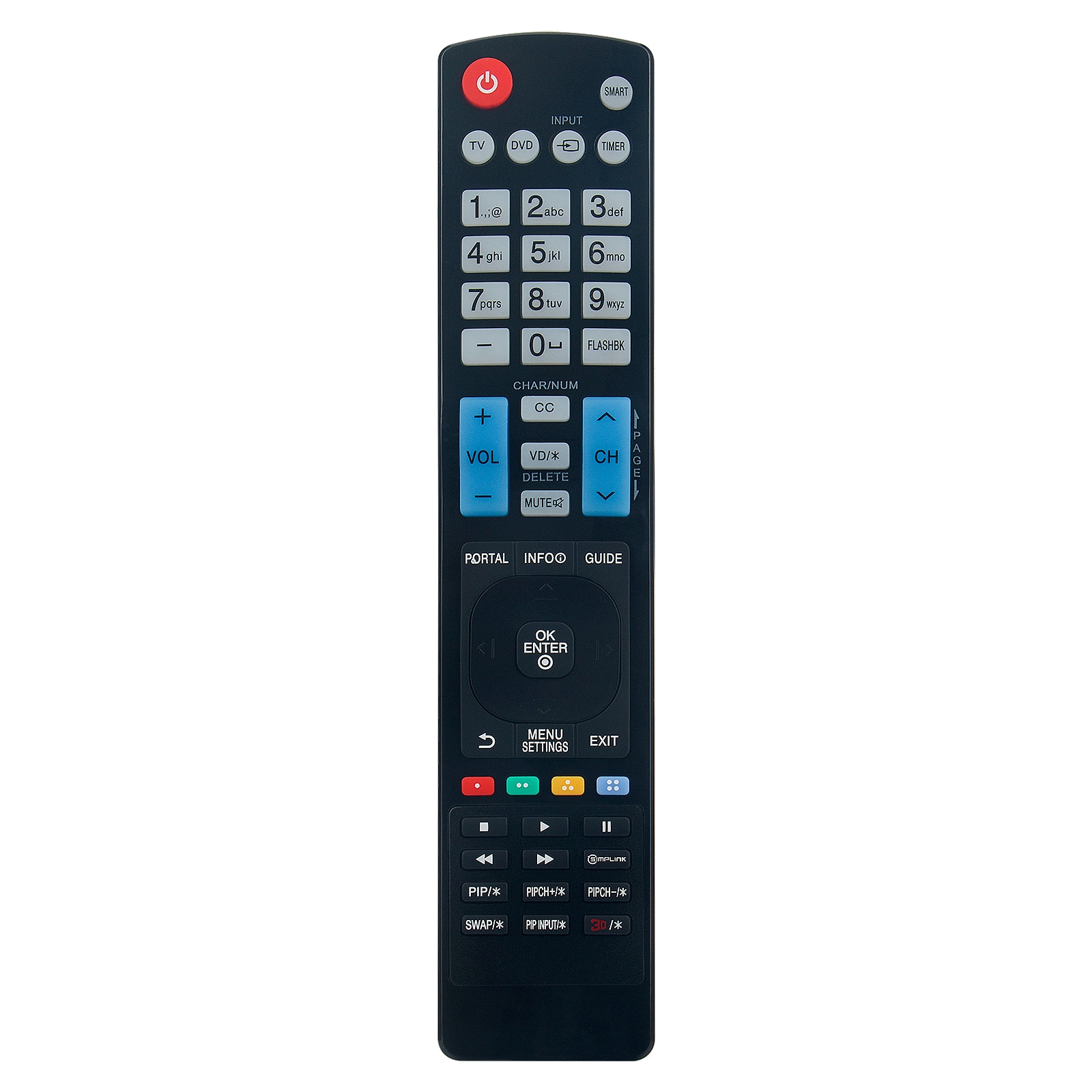 ALLIMITY - Replacement Remote Control AKB73755451, Fit for LG Television 43UV770HUA 43LX770H 49LX770H 55LX770H 65LX770H 40LX774H - Black