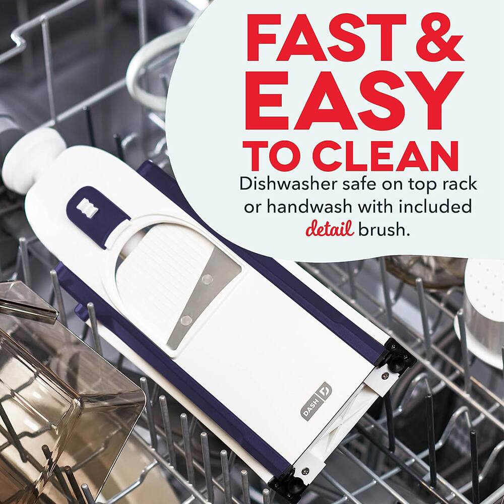 FAST & EASY TO CLEAN  
Dishwasher safe on top rack or handwash with included detail brush.