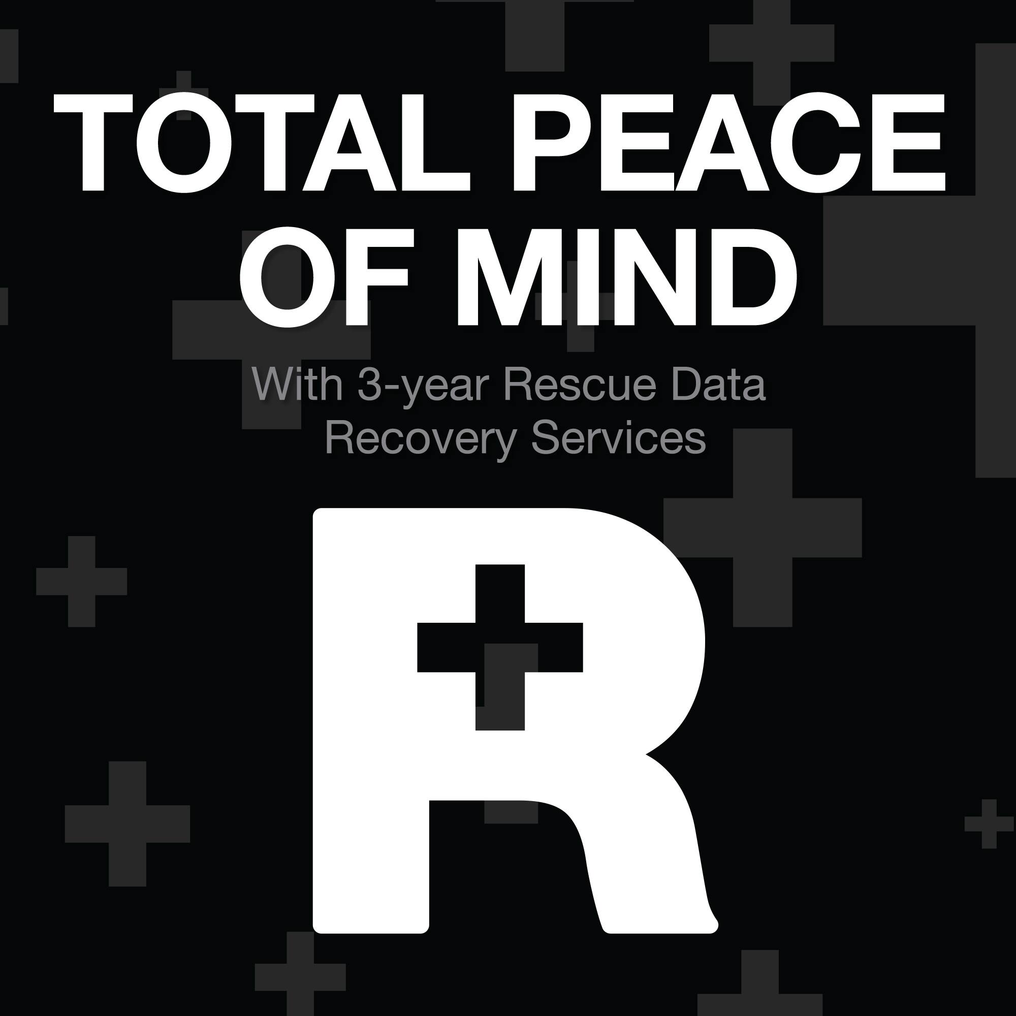 Total Peace of Mind With 3-Year Rescue Data Recovery Services.