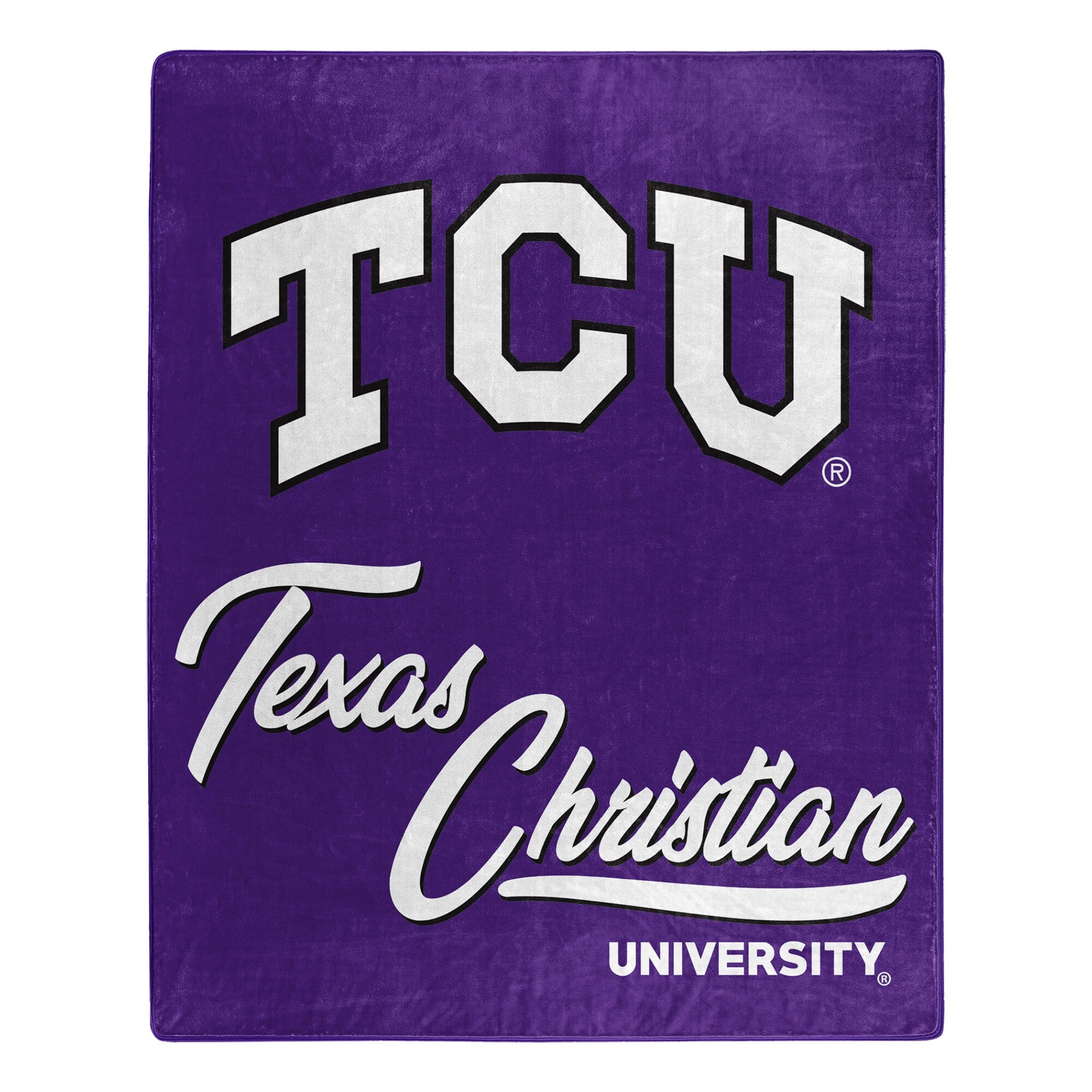 Northwest - TCU Horned Frogs 50" x 60" Signature Raschel Plush Throw Blanket - Multicolor