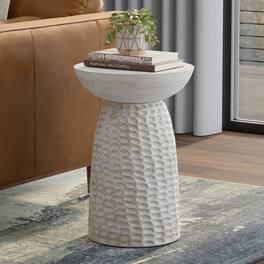 Simpli Home - Boyd 16 inch Accent Table - White Wash