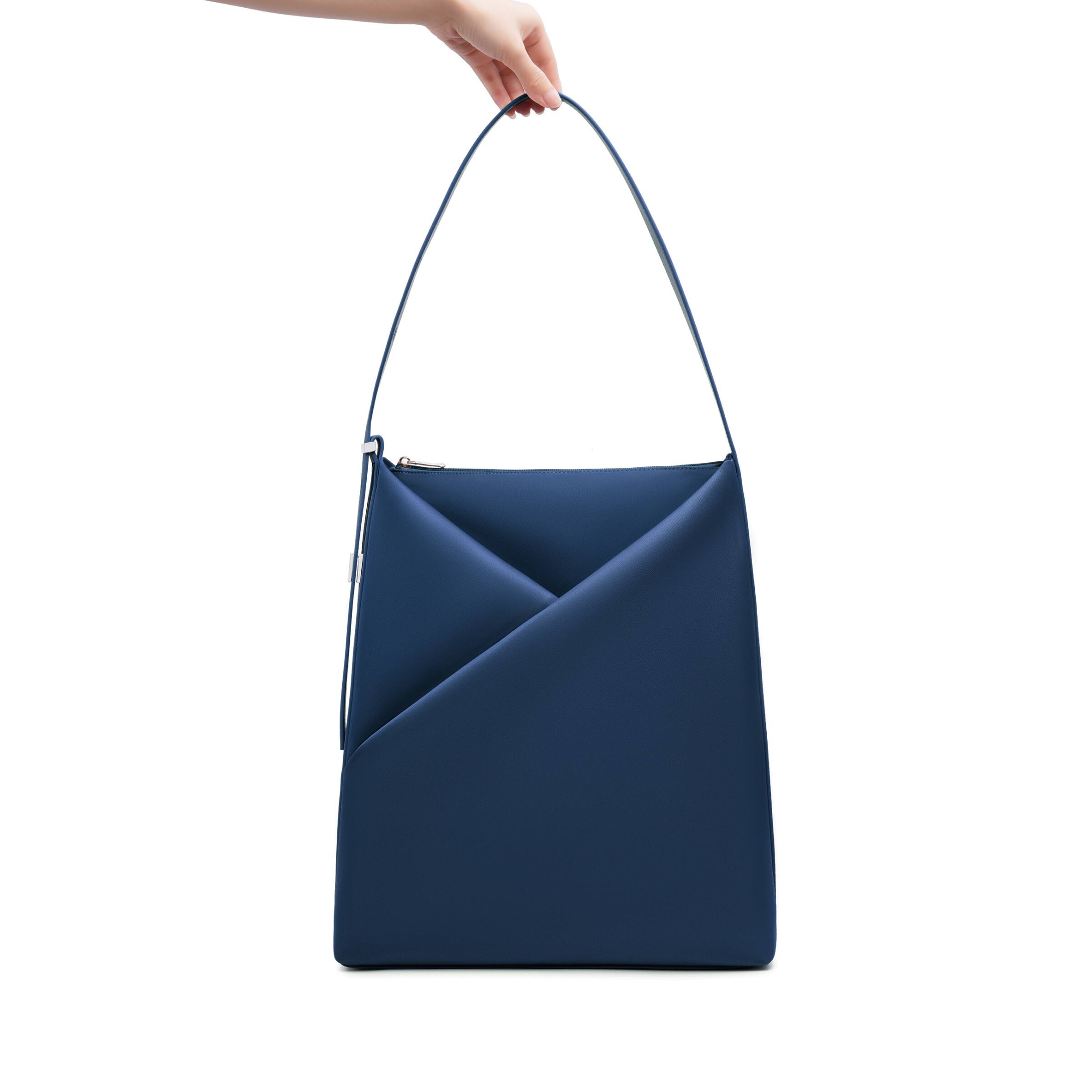 Alt View 7. Lux & Nyx - Lux & Nyx - Origami 15" Laptop Hobo Bag - Convertible Shoulder Bag - Navy.