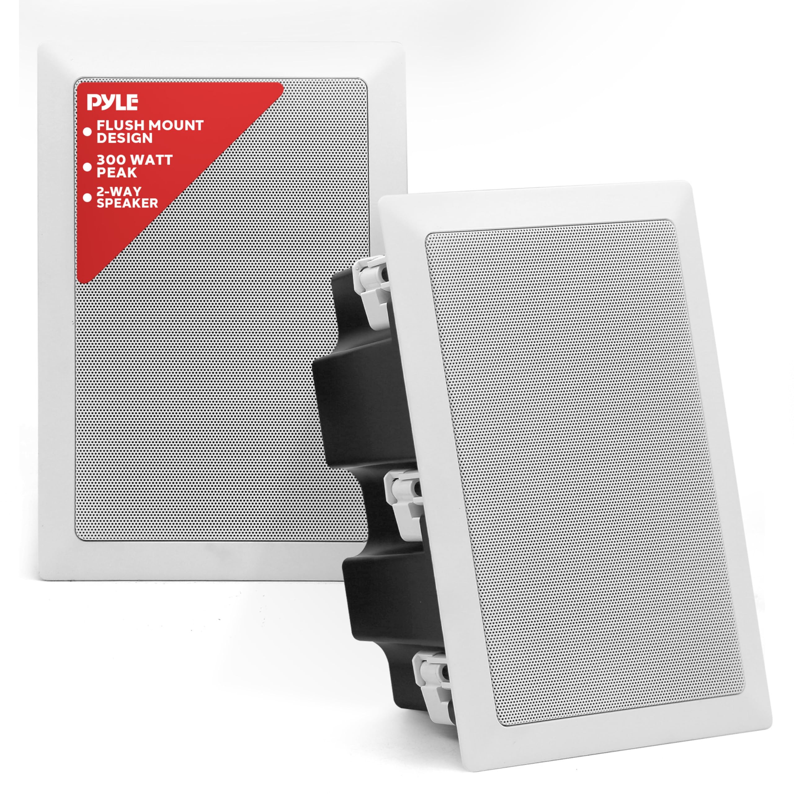 PYLE  
- FLUSH MOUNT DESIGN  
- 300 WATT PEAK  
- 2-WAY SPEAKER