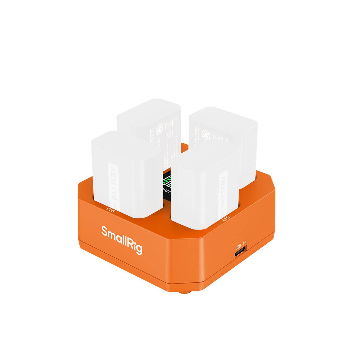BATTERY H2O CH1 on SmallRig  
BATTERY CH2 IN USB