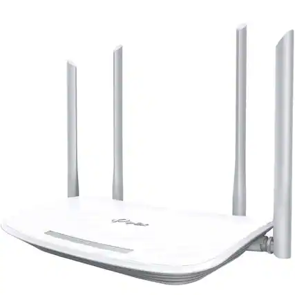Front. TP-Link - TP-Link Archer A54 WiFi 5 Ethernet Wireless Router White - Dual Band - 2.40 GHz ISM Band - 5 GHz UNII Band - Gigabit - Unknown.