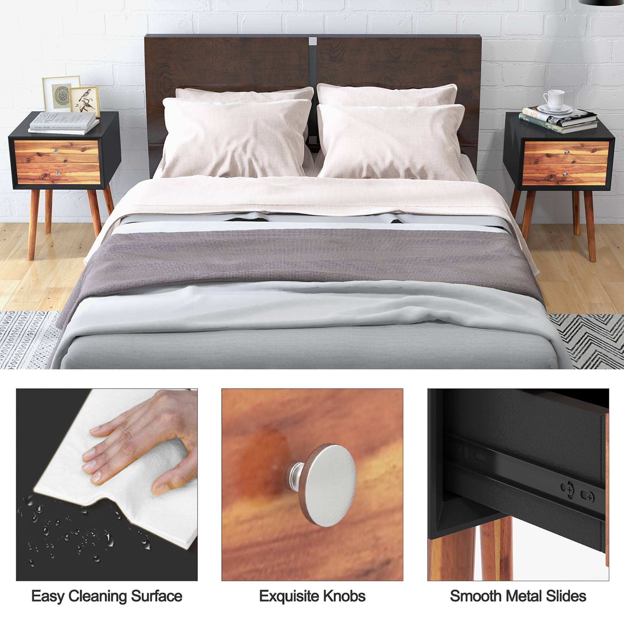 Easy Cleaning Surface, Exquisite Knobs, Smooth Metal Slides