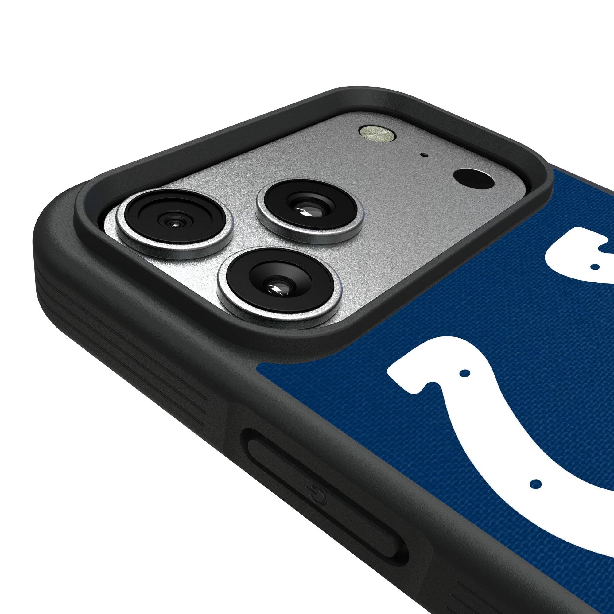 Alt View 2. Keyscaper - Indianapolis Colts Bump Case with 8.2ft Drop Protection - 13 mini - Multicolor.