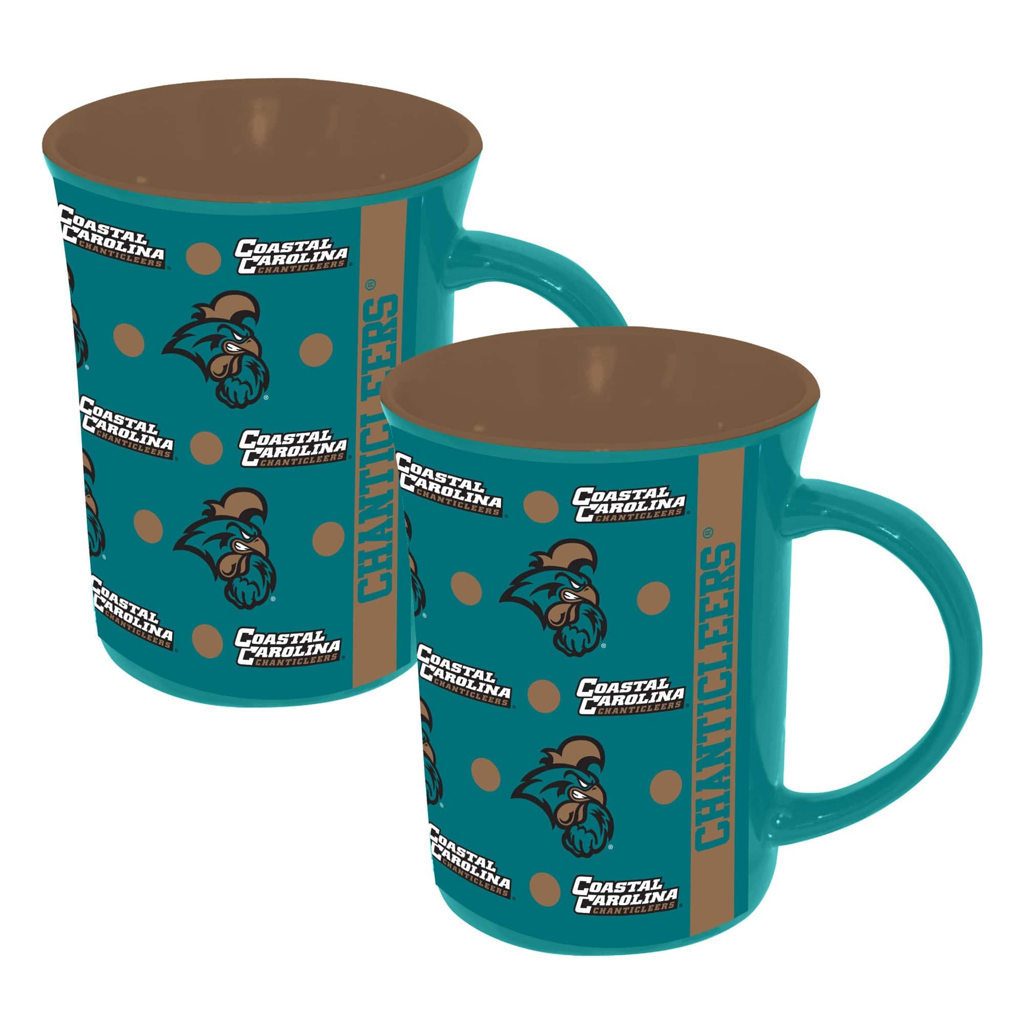 The Memory Company - Coastal Carolina Chanticleers Two-Pack 15oz. Line Up Ceramic Mugs - Multicolor