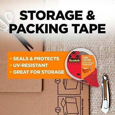 STORAGE & PACKING TAPE

- SEALS & PROTECTS
- UV-RESISTANT
- GREAT FOR STORAGE

LONG LASTING
Scotch
Lasting Finish
3M
3 1ug Fold