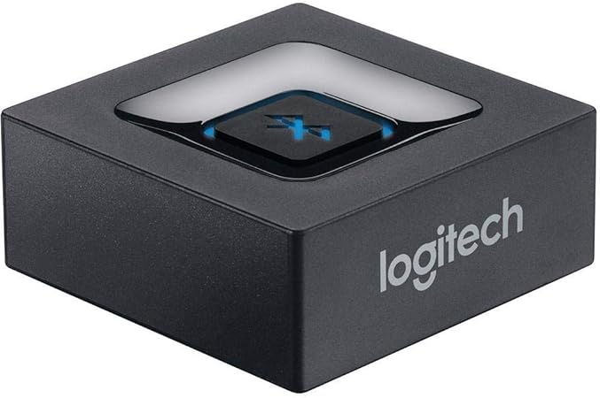 Front. Logitech - Logitech Bluetooth Audio Receiver Black - Black.