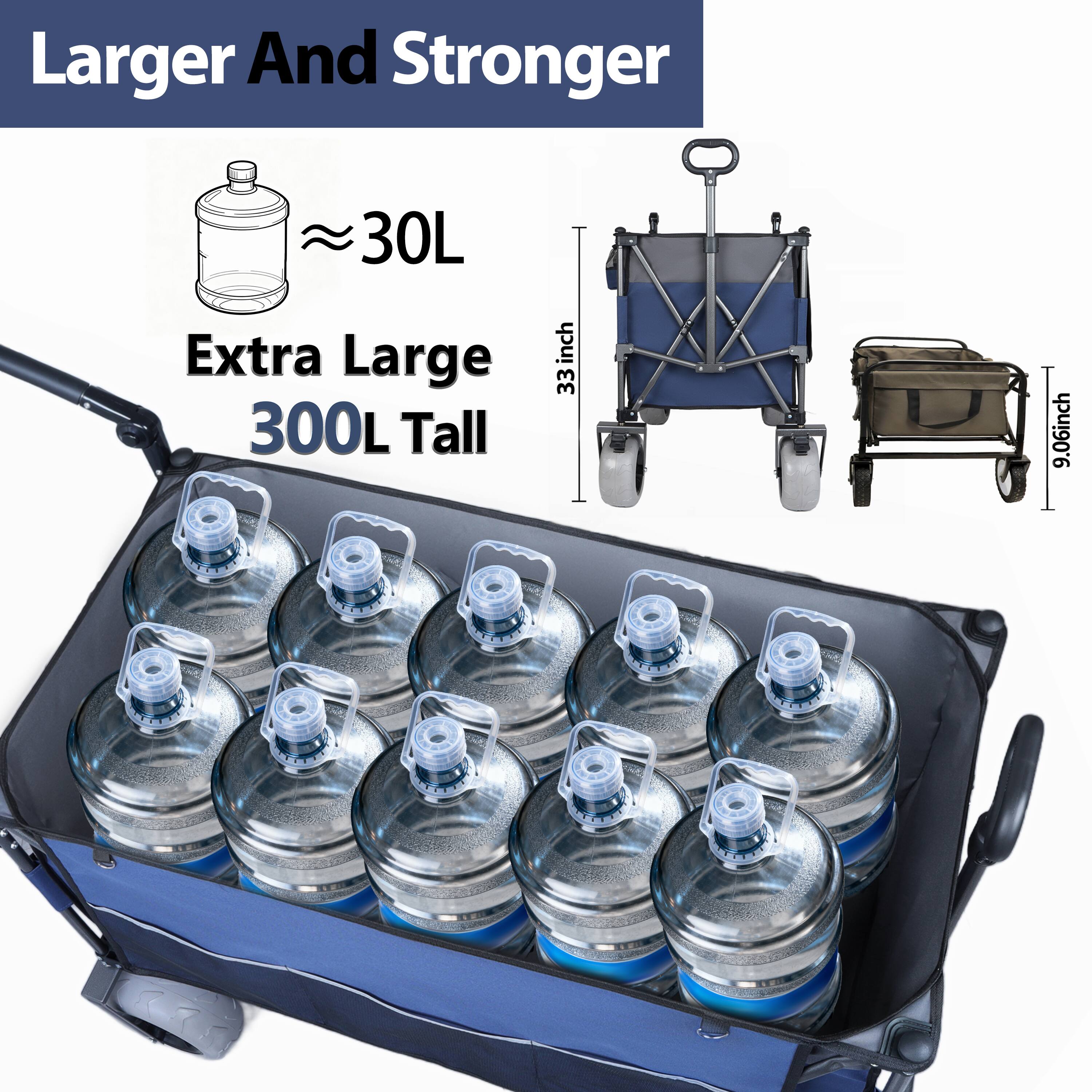Larger And Stronger

≈30L

Extra Large 300L Tall

33 inch

9.06 inch