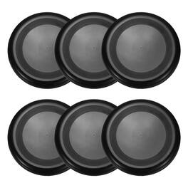 Unique Bargains - Soft Flying Disc, 6pcs 9" Outdoor Sports Training Playing for Beach/Backyard/Lawn/Park - Black