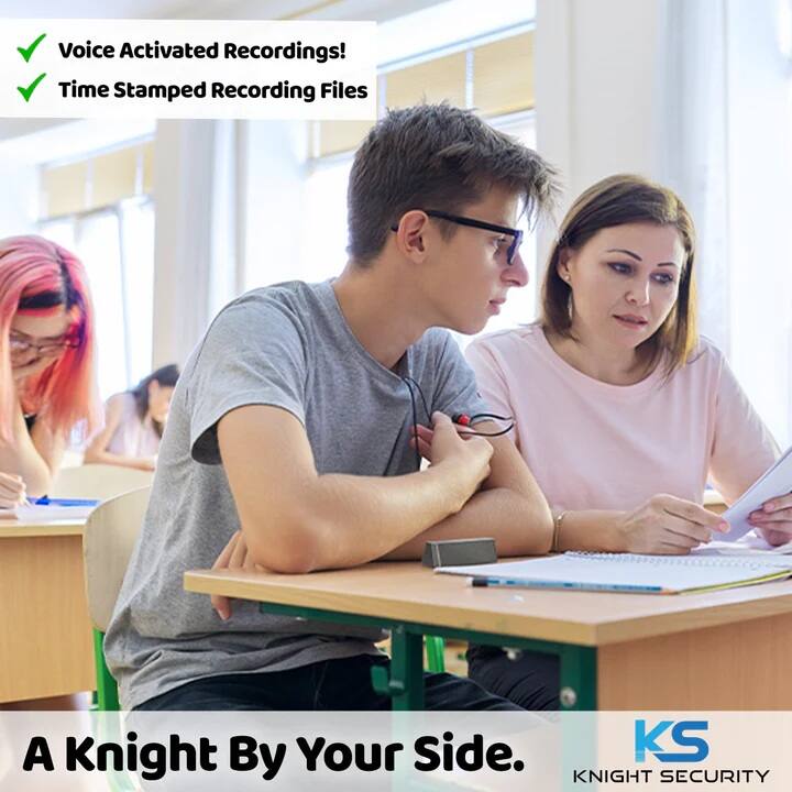 - Voice Activated Recordings!
- Time Stamped Recording Files

A Knight By Your Side.

KS KNIGHT SECURITY