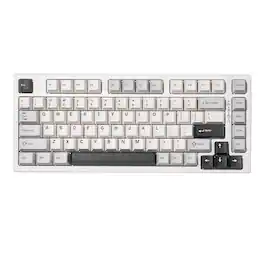 COTTAGE - Yz75 75 Hot Swappable Gaming Mechanical Backlights Bt5 0 2 usb c Dye Sub Pbt Keycaps For Linux win mac - White