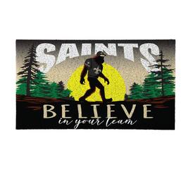 Evergreen Enterprises - New Orleans Saints 28" x 16" Bigfoot Believe in Your Team Turf Door Mat - Multicolor