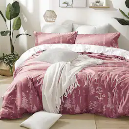 NICHOLAS KLEIN - Dusty Rose Full Set - Cute Floral Bedding Sets For All Seasons 1 Soft Reversible Botanical Flowers And 2 Pi - 13 - Vintage Rose Twin/Twin XL (66"x90")