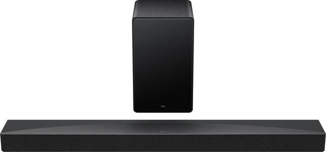 TCL - Q Class Q65H 5.1 Channel Soundbar with Dolby Atmos, Ray Danz Technology, and Wireless Subwoofer - Black