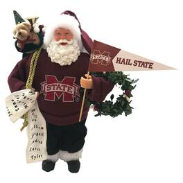 Santa's Workshop - Mississippi State Bulldogs 12" Proud Santa - Maroon