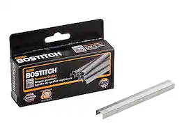 Bostitch - PowerCrown 1/4" Leg Length Staples, 5000 Staples/Box - Silver