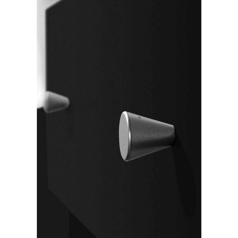 Alt View 2. FurniFact - Black 3 Drawer Dresser - Compact Small Chest of Drawers for Bedrooms - Black.