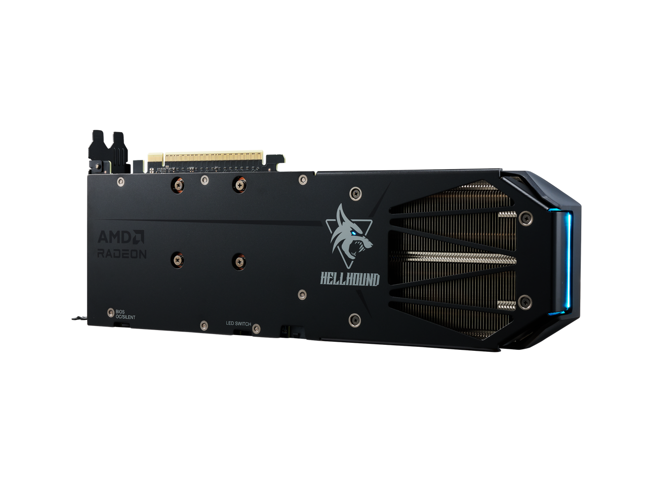 AMD RADEON  
HELLHOUND  
BIOS & OC SILENT  
LED SWITCH