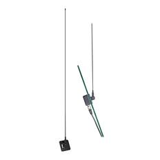 Front. Tram - 50-Watt Pretuned 150-158 MHz VHF Radio Antenna Kit with Glass Mount and Cable - Black.