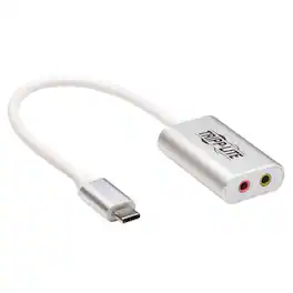 Tripp Lite - USB-C to 3.5-mm Stereo Audio Adapter U437-002 - Silver