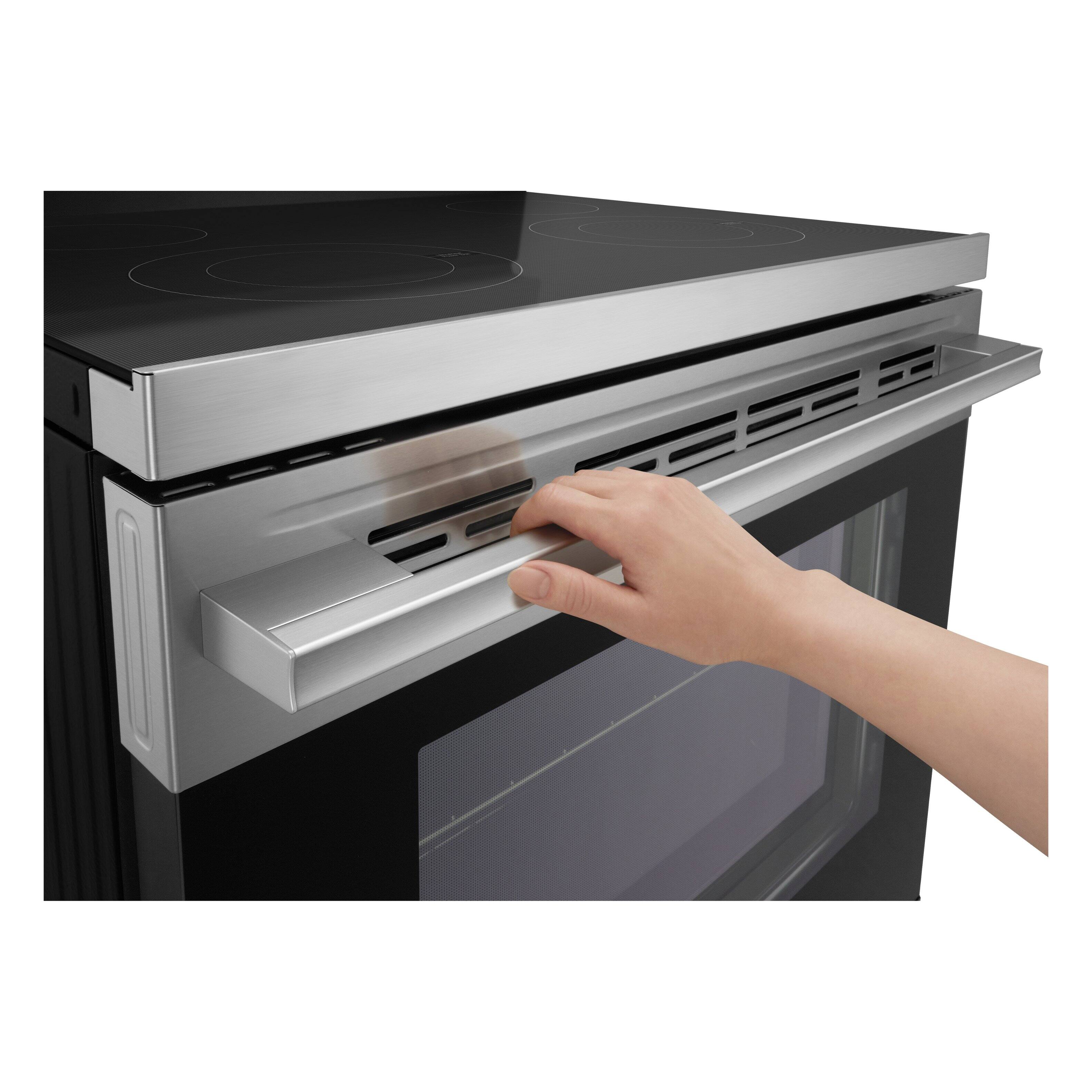 Alt View 18. LG - 6.3 Cu. Ft. Freestanding Electric Convection Smart Range with Air Fry and WideView Window - Stainless Steel.