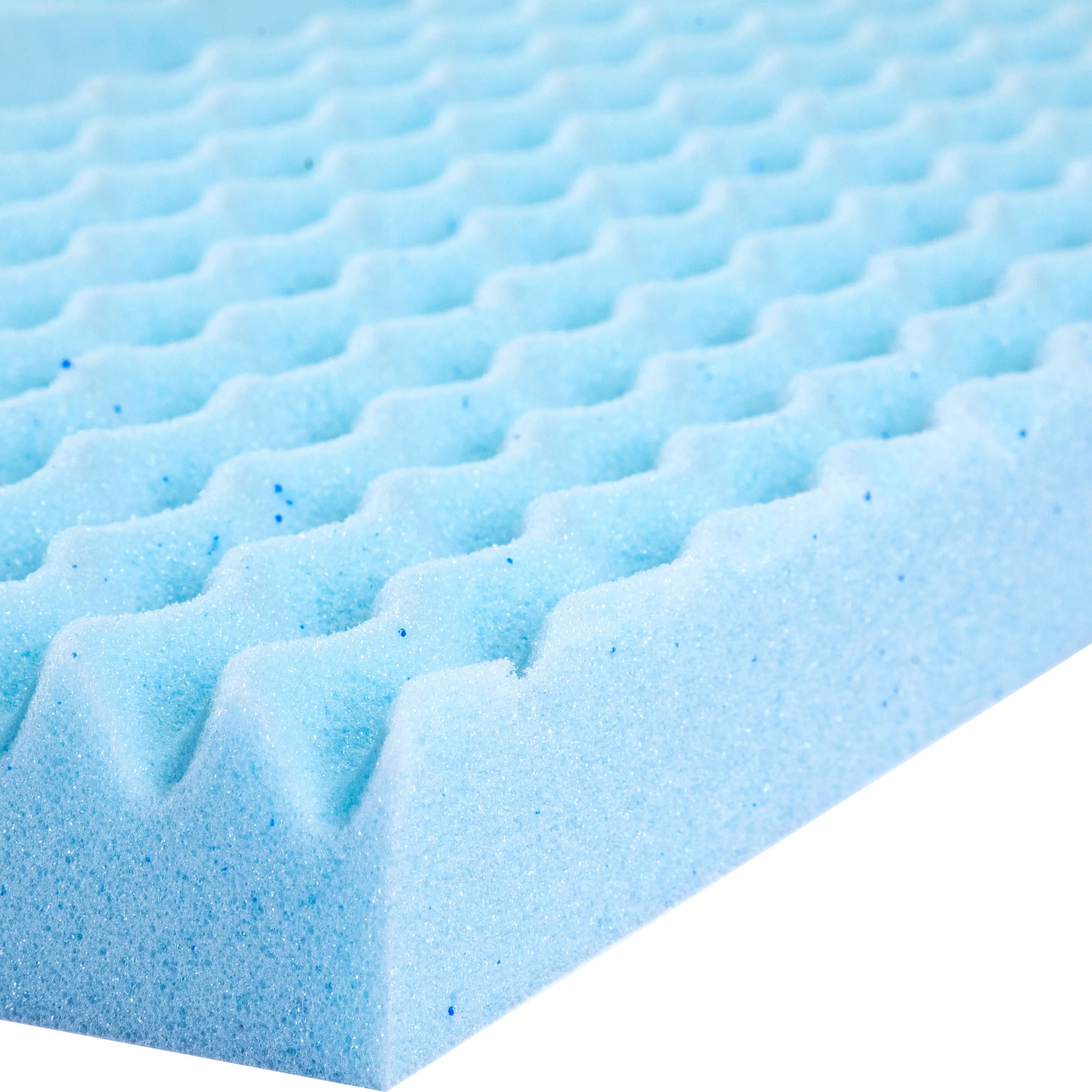 Alt View 7. Emma + Oliver - Astor Memory Foam Mattress Topper with Cooling Gel Infused, CertiPUR-US Certified Foam and 5-Zone Support - Green.