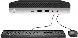 HP - Refurbished Excellent - ProDesk 600G4 Mini Intel i5-8500T 16GB 256GB SSD Windows 11 Pro - Black