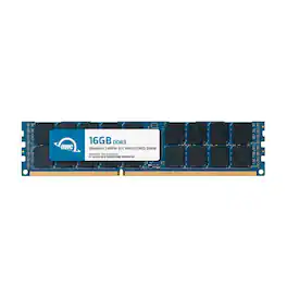 OWC - 16GB DDR3L 1066MHz 2Rx4 CL7 ECC Registered 240-pin RDIMM Memory RAM for Workstations, Servers, and NAS Systems - Black Chips
