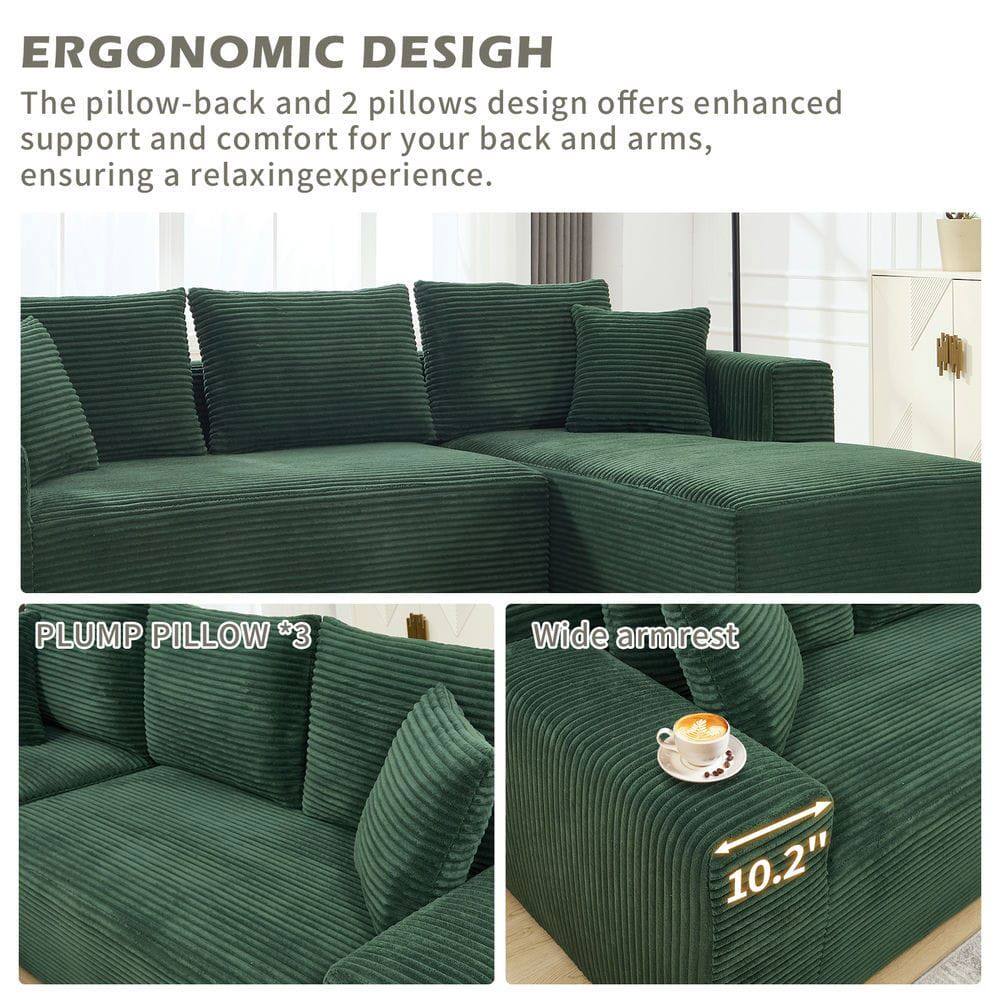 ERGONOMIC DESIGN  
The pillow-back and 2 pillows design offers enhanced support and comfort for your back and arms, ensuring a relaxing experience.

PLUMP PILLOW *3

Wide armrest  
10.2"