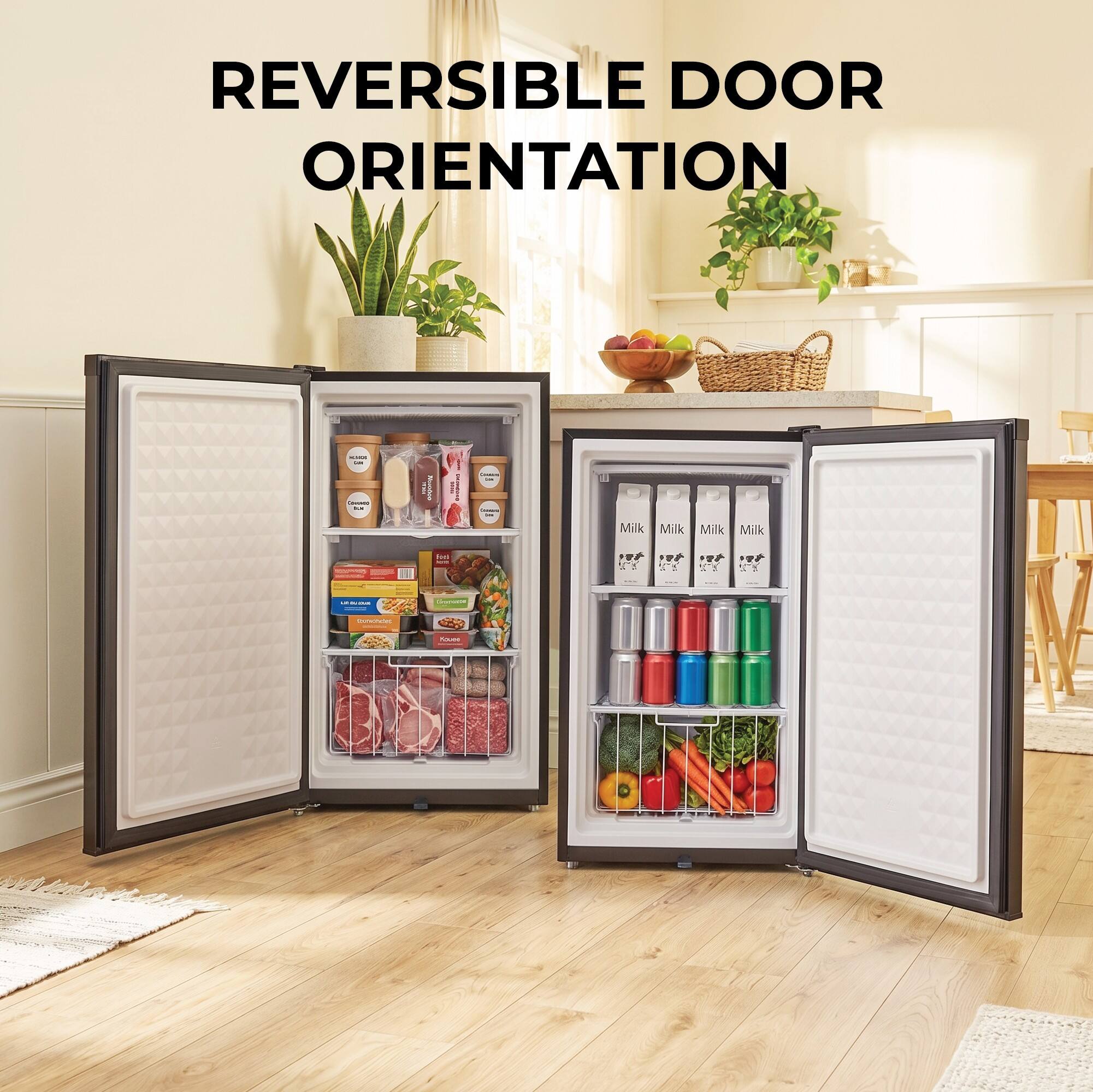 REVERSIBLE DOOR ORIENTATION