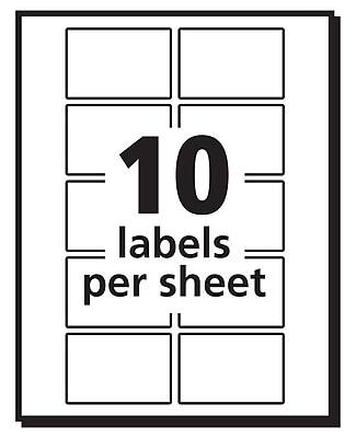 10 labels per sheet