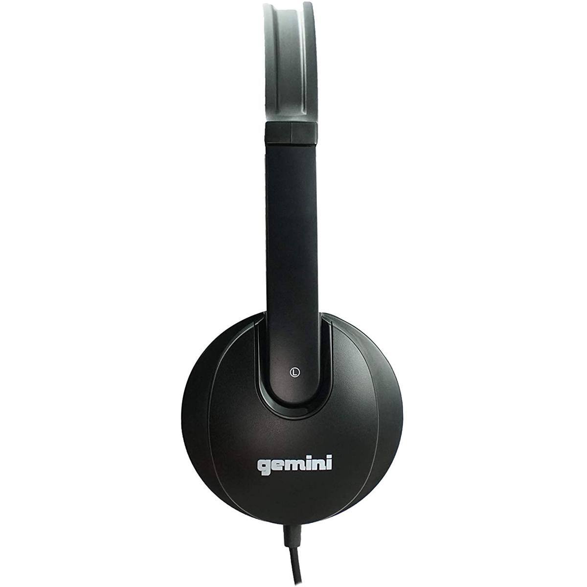 Alt View 2. Gemini - Gemini DJX-200BLK Professional Over the Ear DJ Headphones, Black - Multicolor.