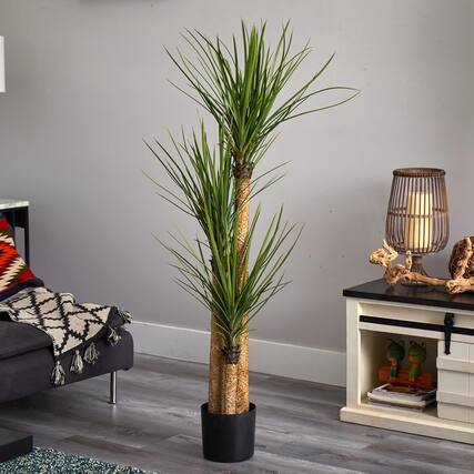 Front. BreeBe - 58.5" Yucca Tree w/230 Lvs - Green.